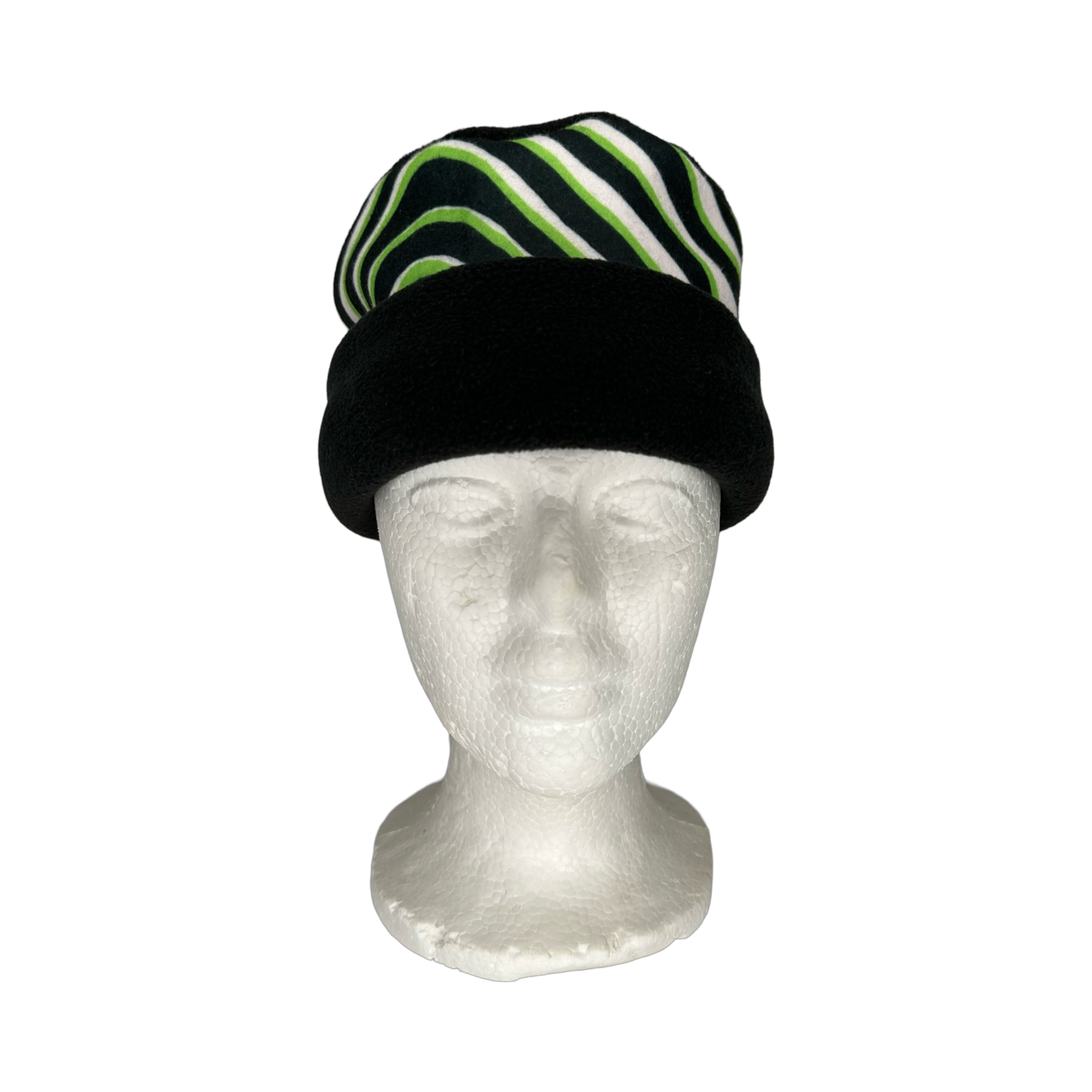 Green Zebra Fleece Hat