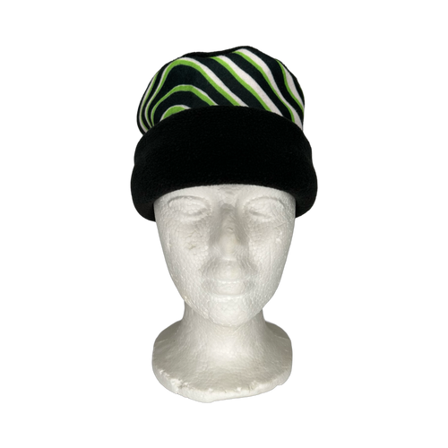 Green Zebra Fleece Hat