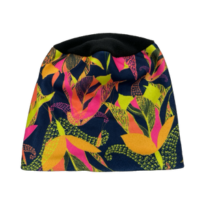 Neon Flowers Fleece Hat