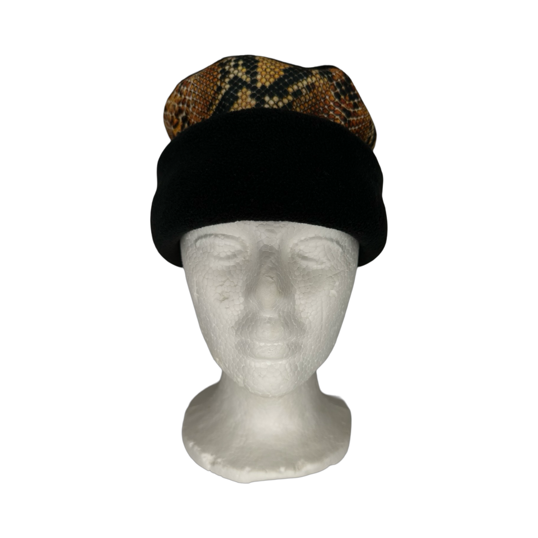 Snake Skin Fleece Hat