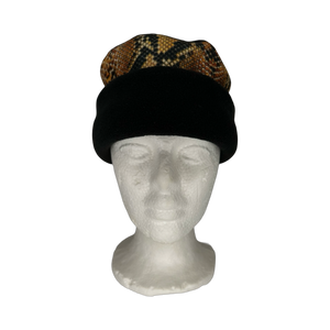 Snake Skin Fleece Hat