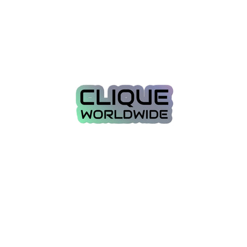 Basic Holographic Sticker - CLIQUE