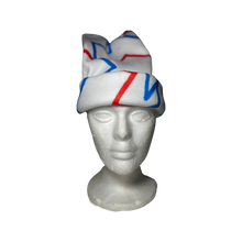 Load image into Gallery viewer, Blue Red Lines Fleece Hat
