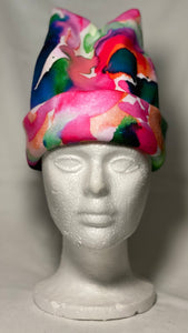 Watercolor Drip Fleece Hat