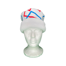 Load image into Gallery viewer, Red/Blue Lines Fleece Hat