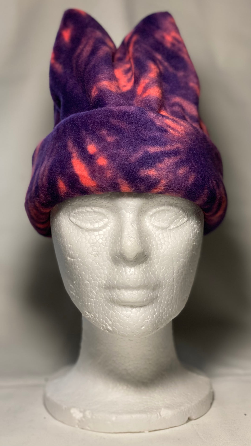 Purple/Red Explosion Fleece Hat