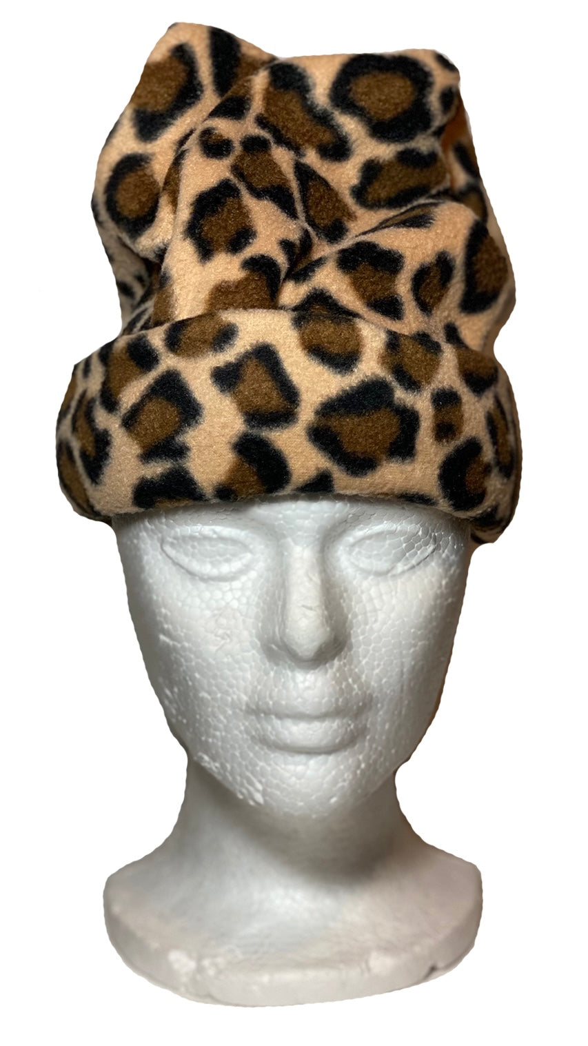 Cheetah Time Fleece Hat
