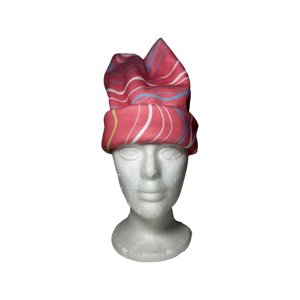 Pink Topography Fleece Hat