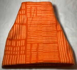 Orange Lines Fleece Hat