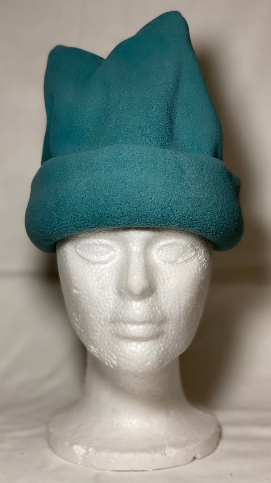 Blue Green Fleece Hat