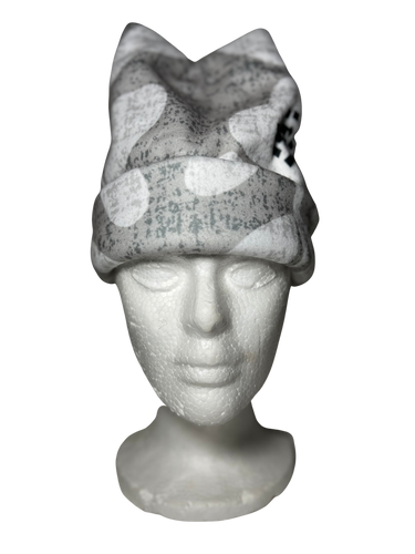 Budding Greyscale Fleece Hat