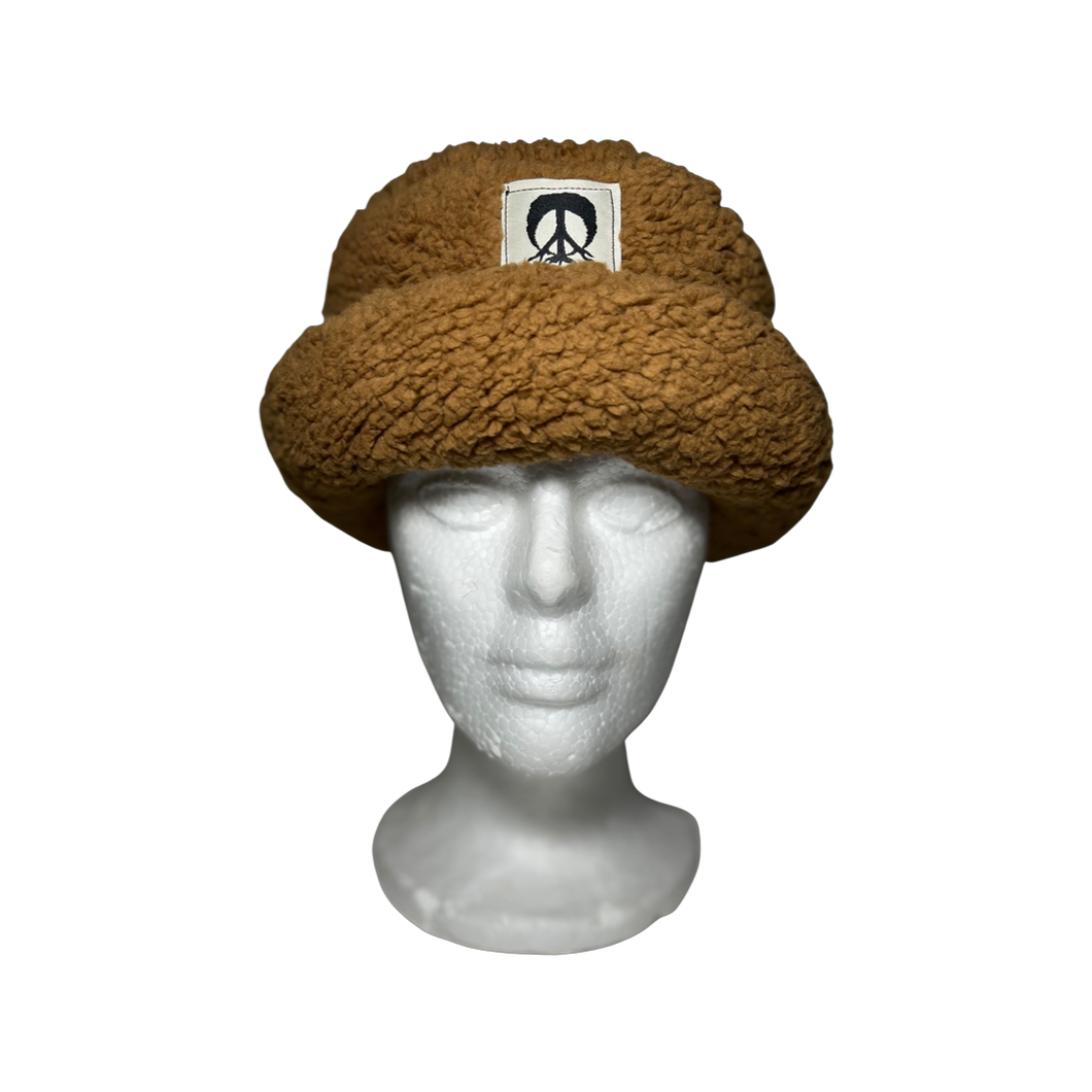 Gnarly x Clique Tan Plush Fleece Hat
