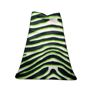 Lime Zebra Fleece Hat