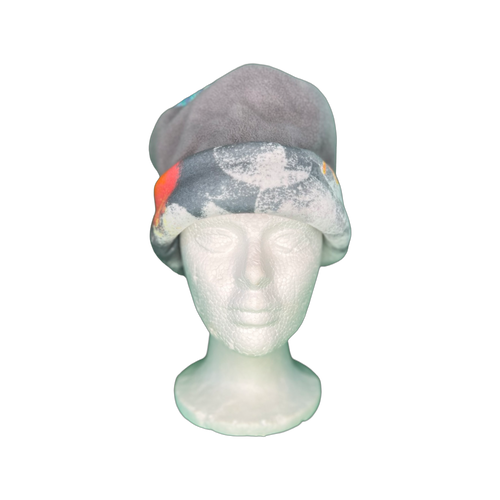 Grey Painting Fleece Hat