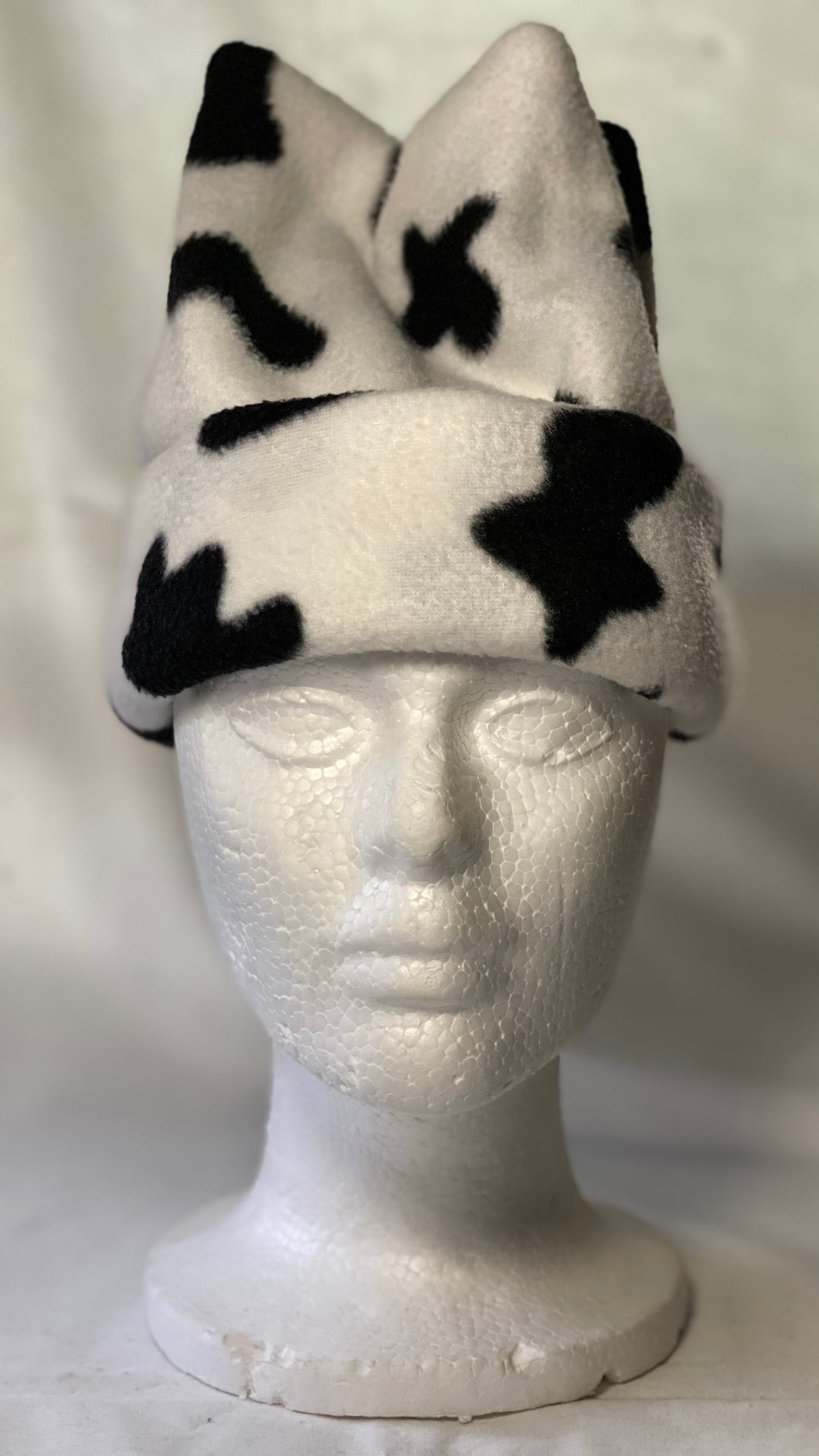 Cow Print Fleece Hat