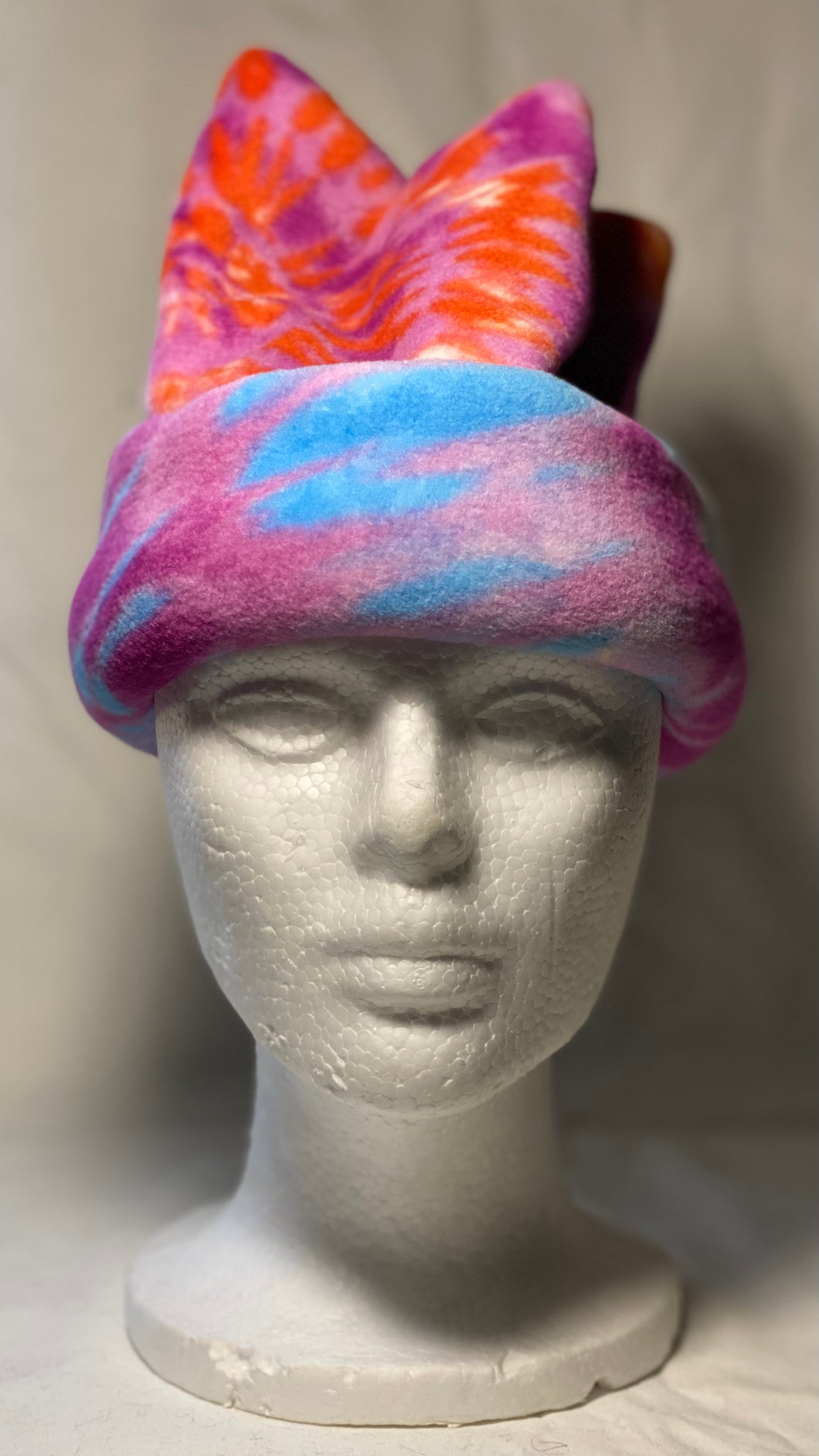 Tie Dye Sunset Fleece Hat
