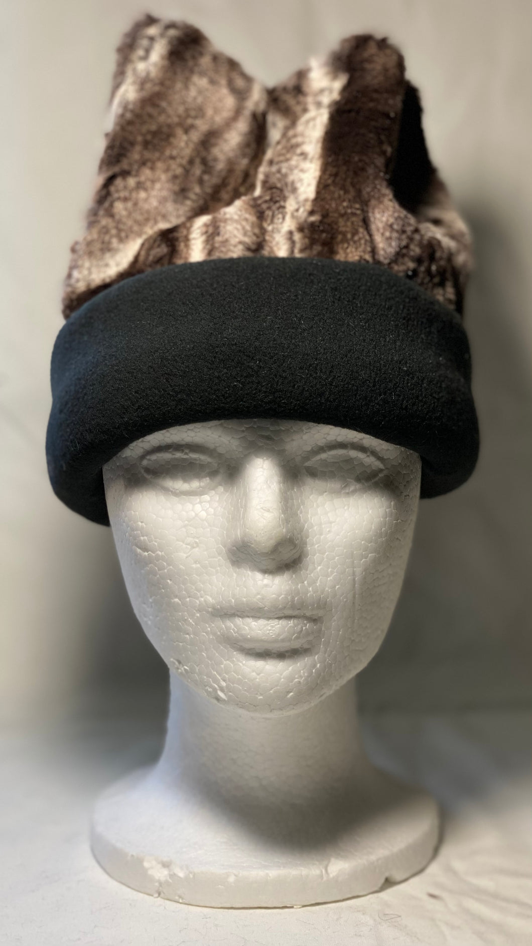 Marble Fur Fleece Hat