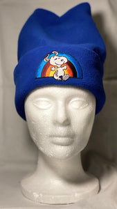 Rainbow Snoopy Fleece Hat