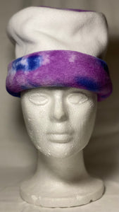 Purple Dye/White CT Fleece Hat