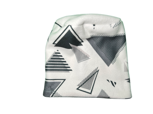 Triangles on white Fleece Hat