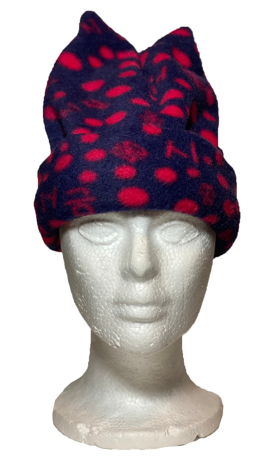 Red Dotty Fleece Hat
