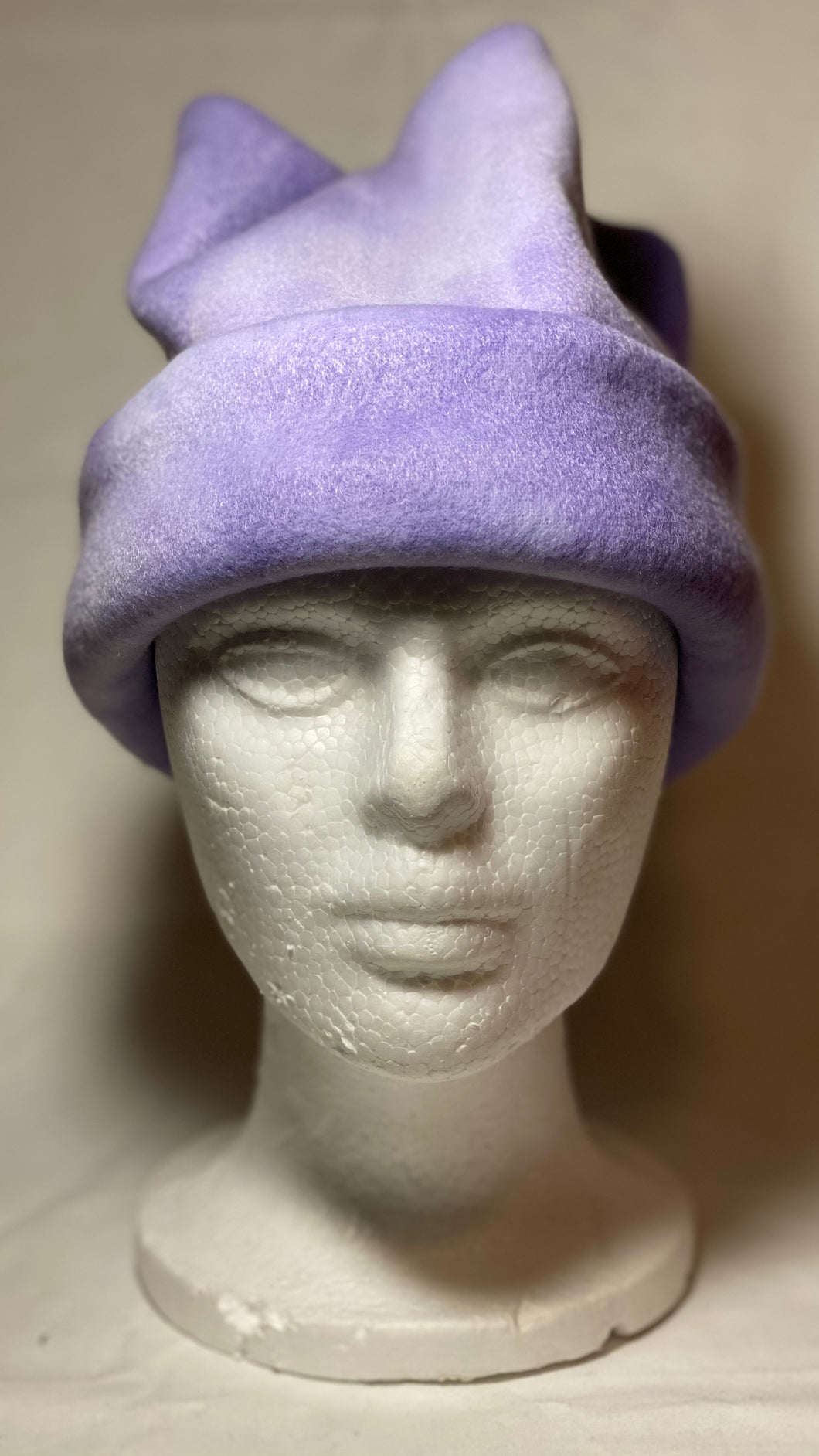 Purple Dye Fleece Hat