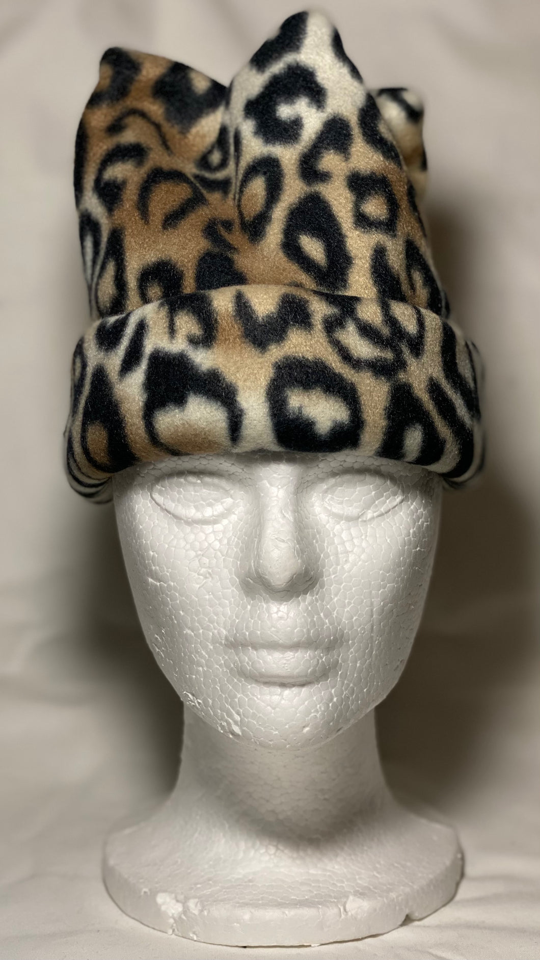 Cheetah Fleece Hat