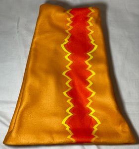 Orange Fire Fleece Hat