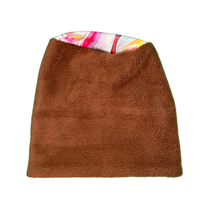 Abstract on Brown Fleece Hat