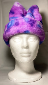 Purple Splotch Fleece Hat