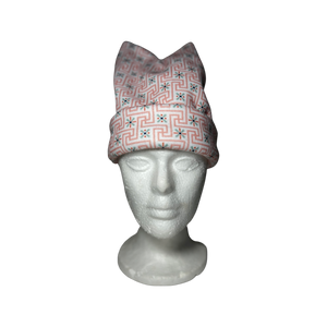 Light Pink Geo Fleece Hat