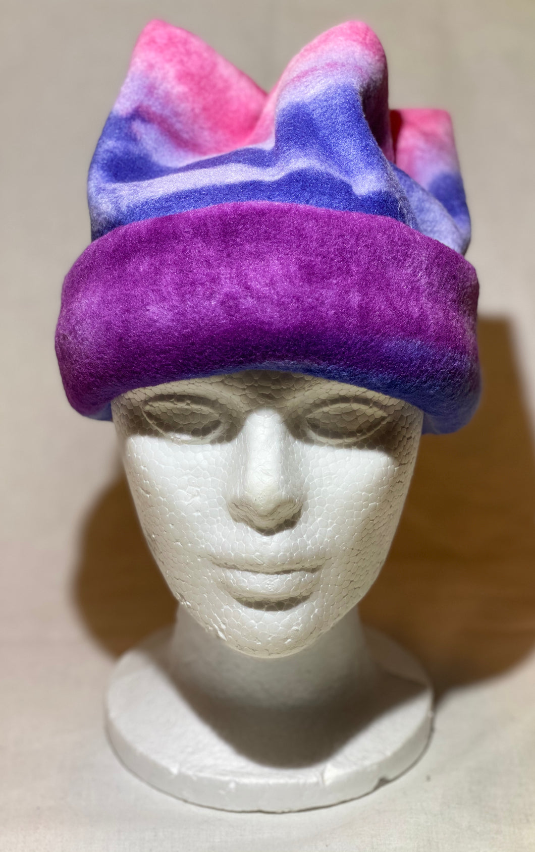 Purple Blue Fade Fleece Hat