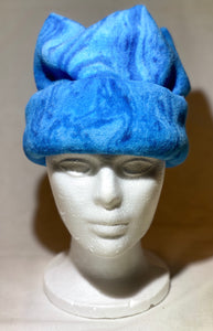 Blue Swirls Fleece Hat