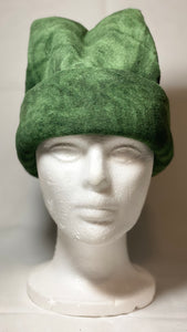 Green Swirl Fleece Hat