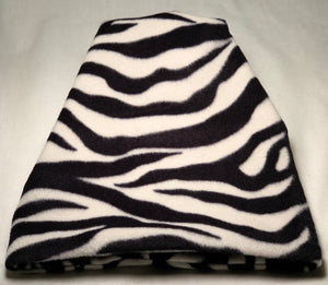 Zebra Print Fleece Hat