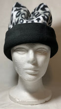 Load image into Gallery viewer, Cheetah Bam Bam/Black Fold Fleece Hat