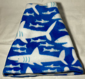Blue Shark Fleece Hat