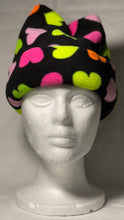 Load image into Gallery viewer, Black Heart Fleece Hat