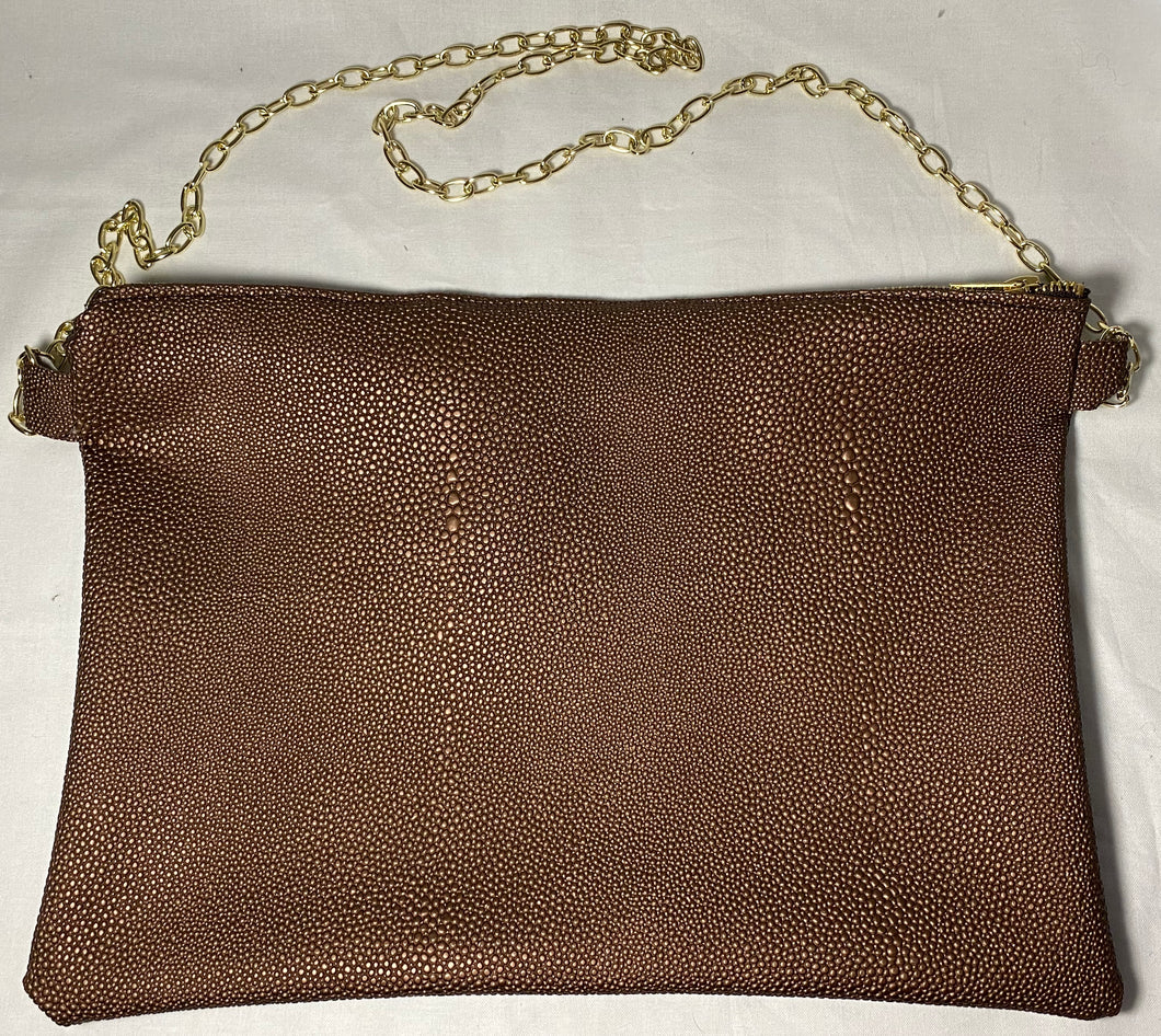 Gold Gator Handbag