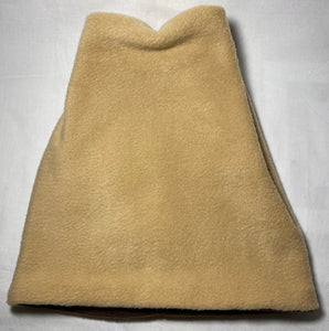 Tan/Brown Fold Fleece Hat