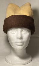 Load image into Gallery viewer, Tan/Brown Fold Fleece Hat