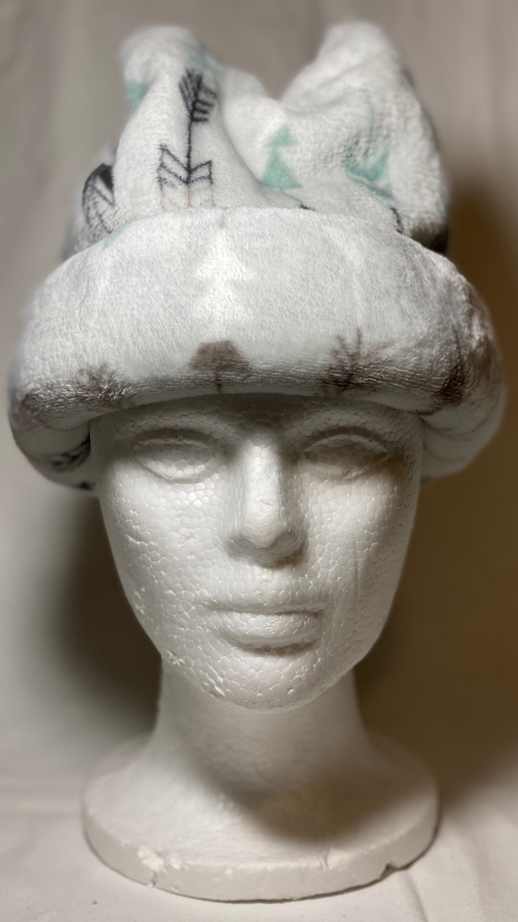 Faded Arrows Plush Fleece Hat